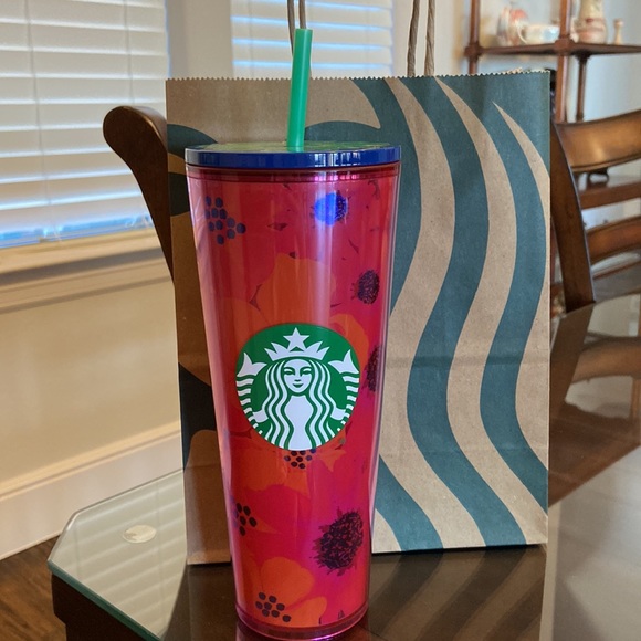 Starbucks Other - 🆕 Starbucks 24 oz Dancing Blooms Tumbler, Flower Cold Cup (never used)